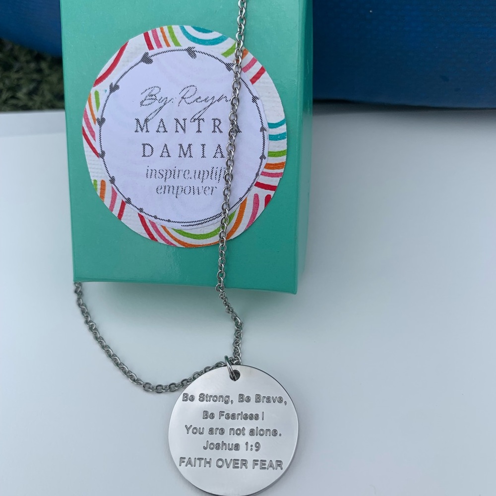 Faith over fear necklace